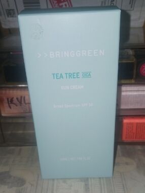 BringGreen Tea Tree Cica Sun Cream SPF 50 — Light Mint Sun Protection
